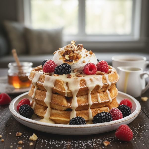 Decadent Sweet Cream Waffles recipe