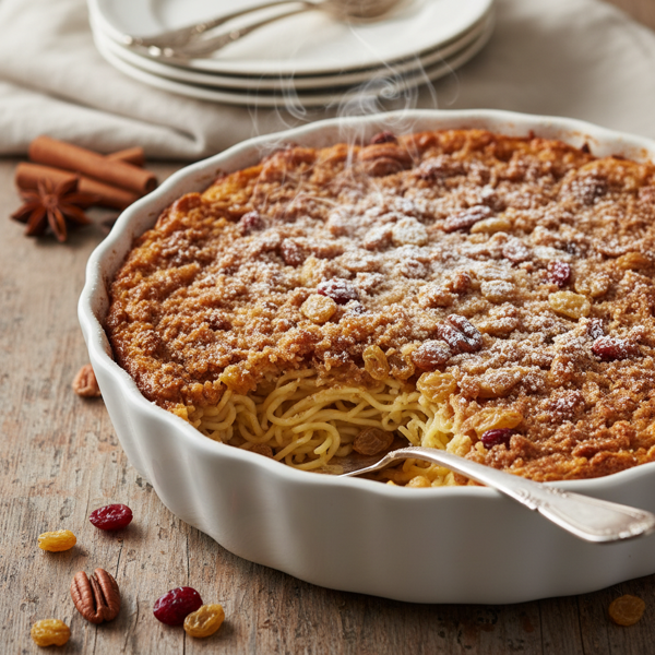 Decadent Sweet Noodle Kugel recipe