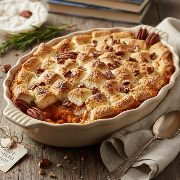 Decadent Sweet Potato Delight Casserole recipe