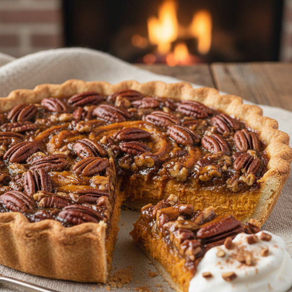 Decadent Sweet Potato Pecan Pie recipe