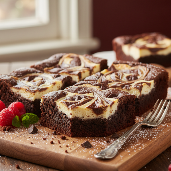 Decadent Swirl Cheesecake Brownies recipe