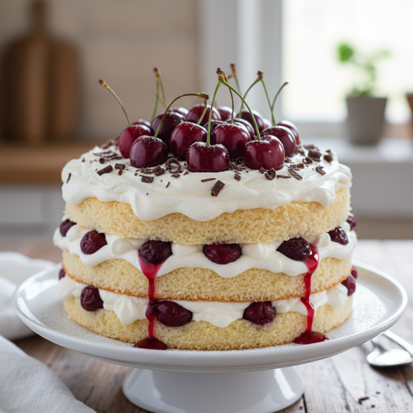 Decadent Swiss Cherry Chiffon Torte recipe