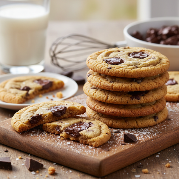 Decadent Thin Chocolate Chip Cookies recipe
