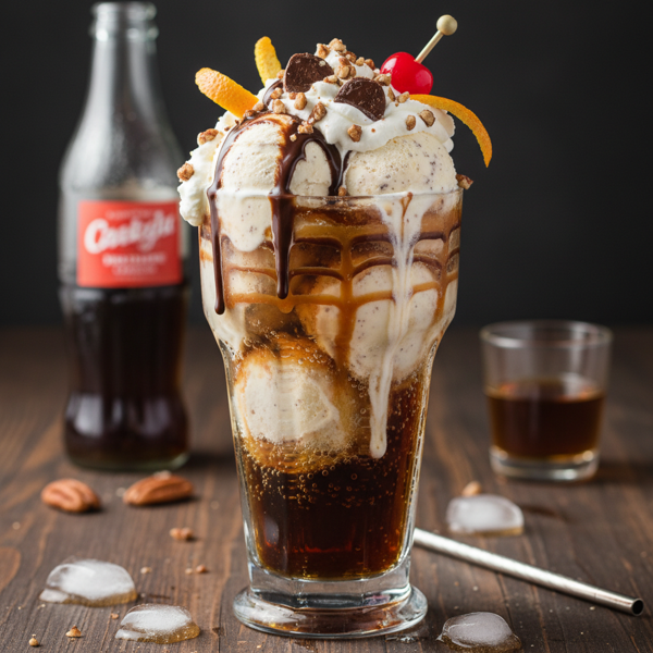 Decadent Tipsy Cola Cream Float recipe