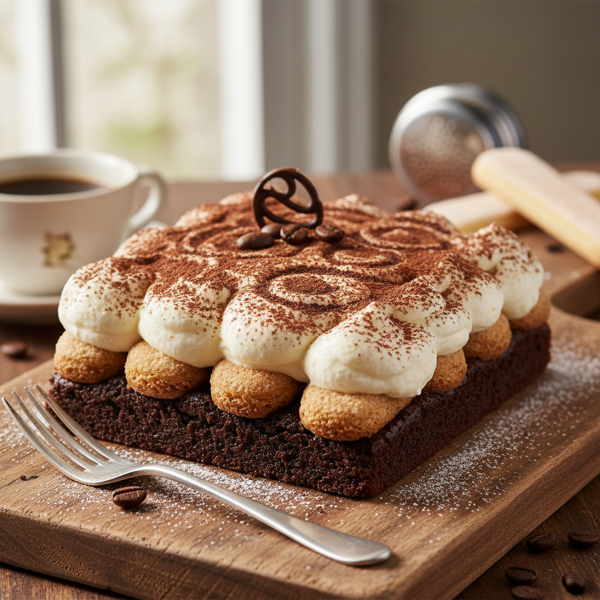 Decadent Tiramisu Brownie Delight recipe