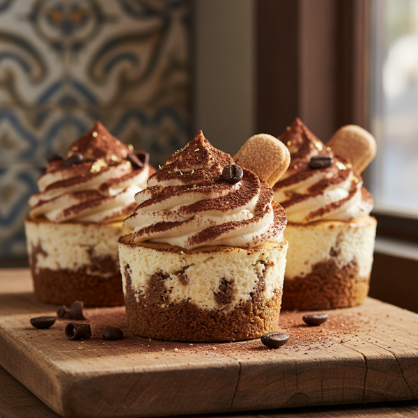 Decadent Tiramisu Cheesecake Cupcakes recipe