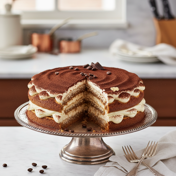 Decadent Tiramisu Layer Cake recipe