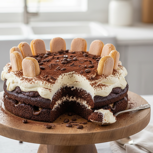 Decadent Tiramisu Poke Cake recipe