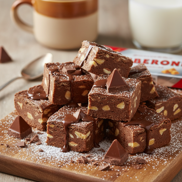 Decadent Toblerone Fudge Squares recipe