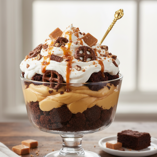Decadent Toffee Brownie Trifle recipe