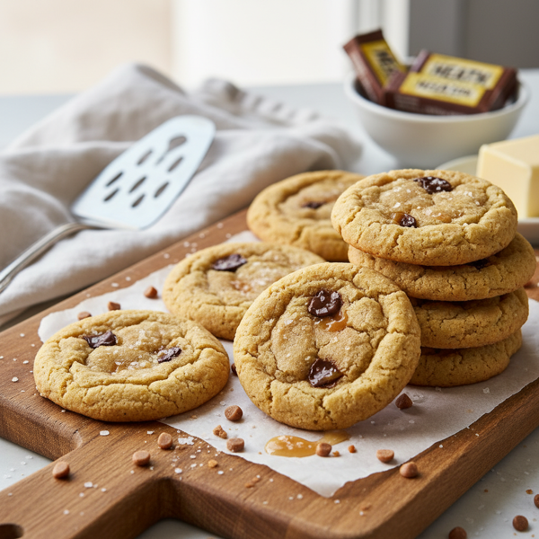 Decadent Toffee Butter Slice-and-Bake Cookies recipe