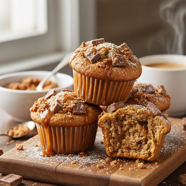 Decadent Toffee Crunch Muffins recipe
