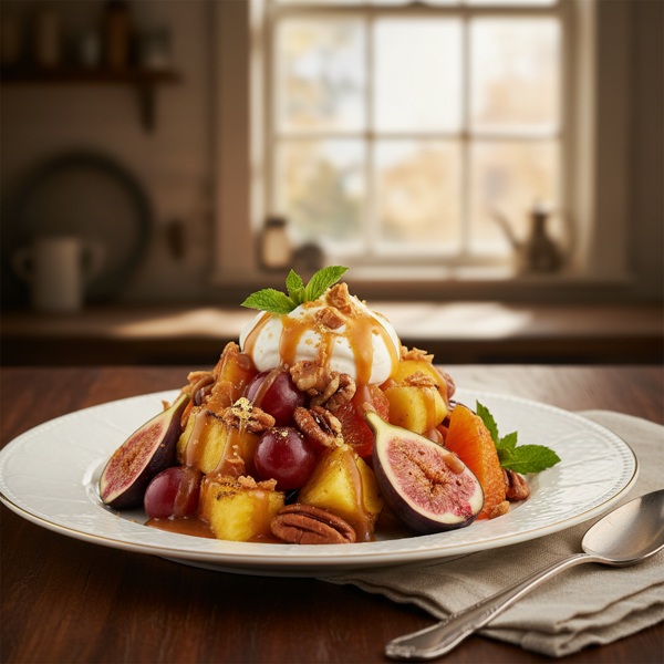 Decadent Toffee Fruit Delight recipe