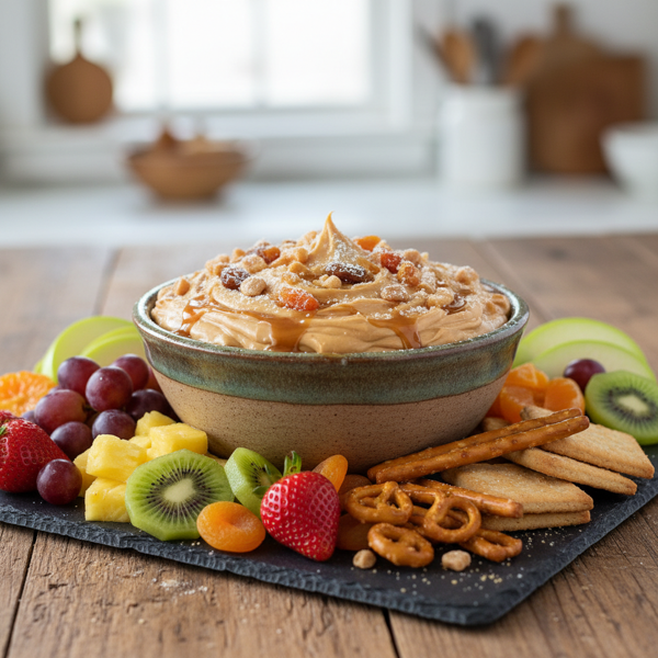 Decadent Toffee Fruit Delight Dip recipe