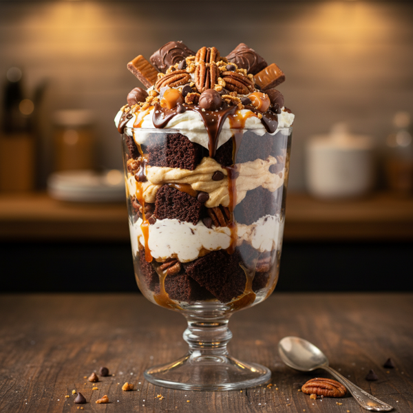 Decadent Toffee Turtle Trifle Delight recipe