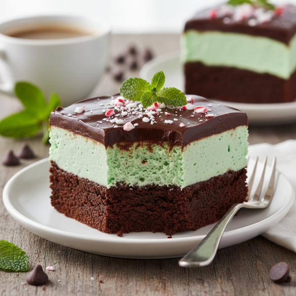 Decadent Triple-Layer Mint Brownies recipe