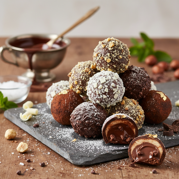 Decadent Triple Chocolate Bliss Truffles recipe