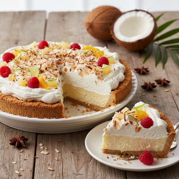 Decadent Tropical Coconut Cream Pie recipe