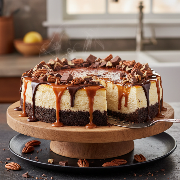 Decadent Turtle Cheesecake recipe