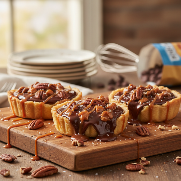Decadent Turtle Tarts recipe