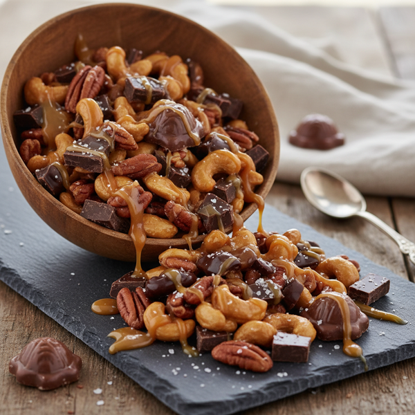 Decadent Turtle Trail Mix recipe