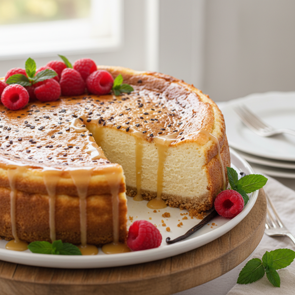 Decadent Vanilla Bean Cheesecake recipe