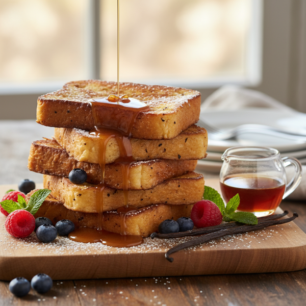 Decadent Vanilla Bean French Toast recipe