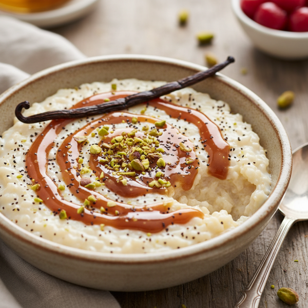 Decadent Vanilla Bean Rice Pudding recipe