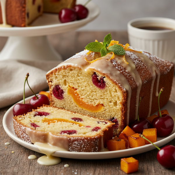 Decadent Vanilla Butternut Cherry Pound Cake recipe