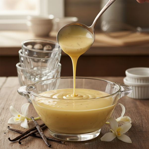 Decadent Vanilla Custard Sauce recipe
