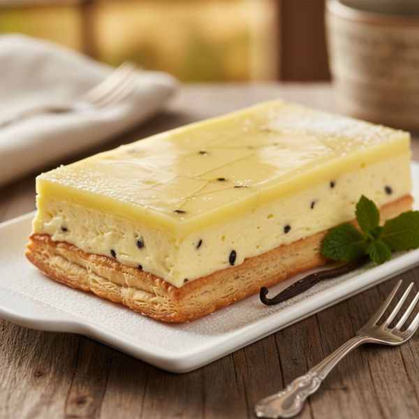 Decadent Vanilla Custard Slice recipe