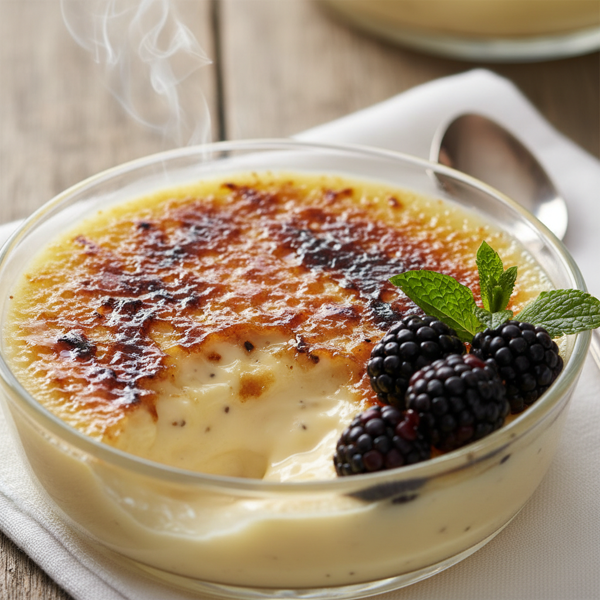 Decadent Vanilla Pudding Brulee recipe