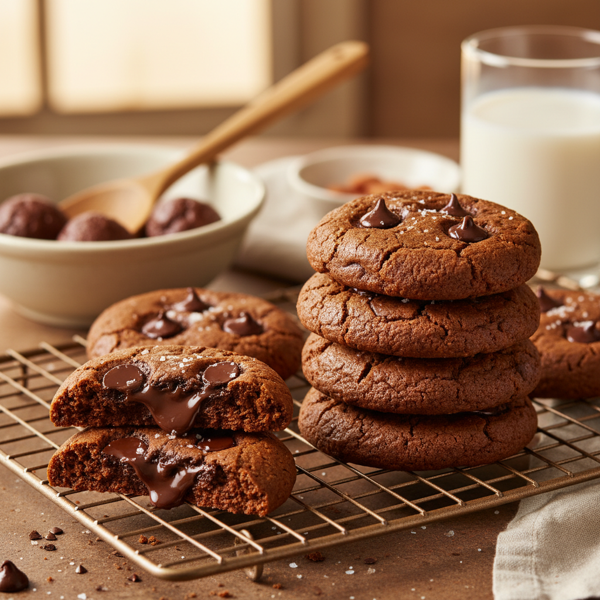 Decadent Vegan Chewy Chocolate Chip Cookies recipe