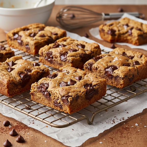 Decadent Vegan Chocolate Chip Cookie Bars recipe