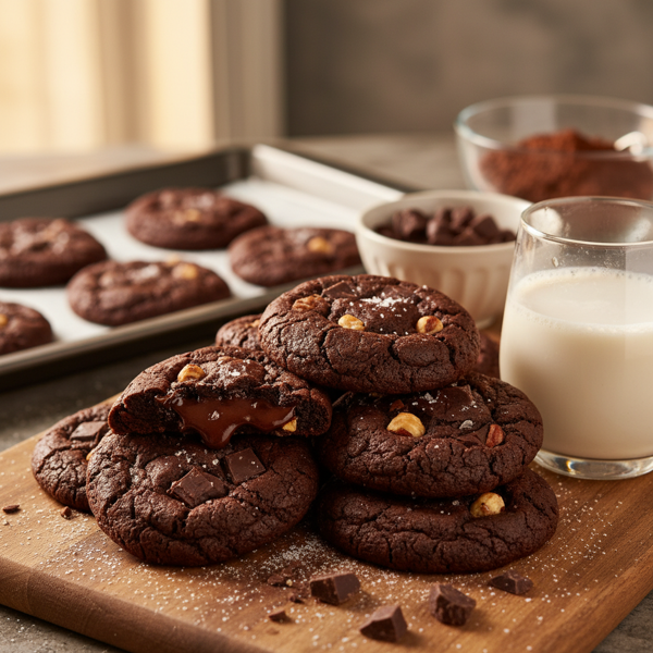 Decadent Vegan Chocolate Cookies recipe