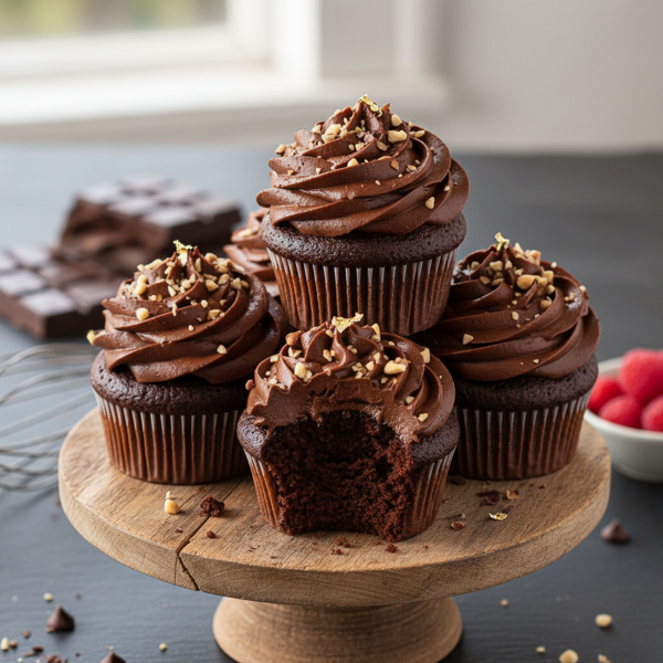 Decadent Vegan Chocolate Cupcakes recipe