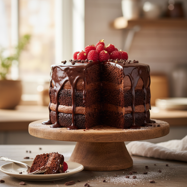 Decadent Vegan Chocolate Layer Cake recipe