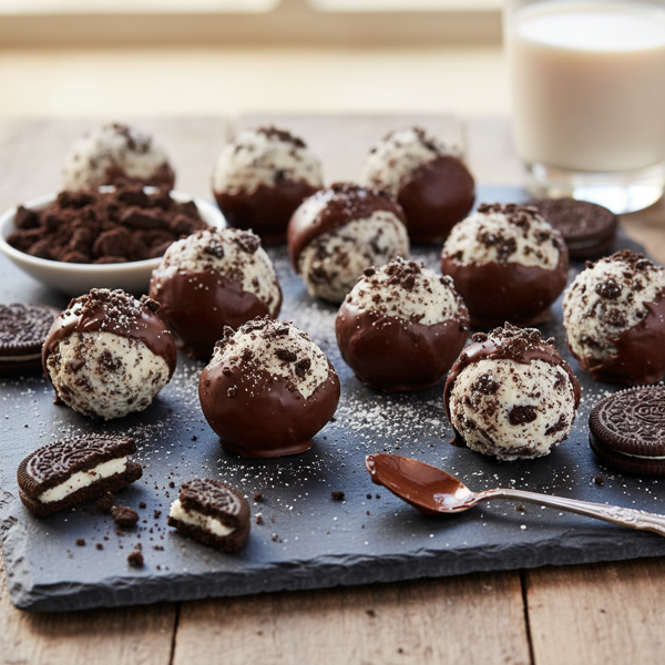Decadent Vegan Cookies & Cream Truffles recipe