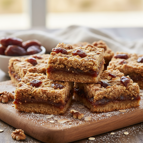 Decadent Vegan Date Oat Squares recipe