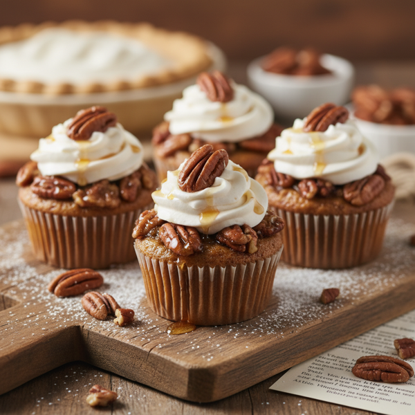 Decadent Vegan Pecan Pie Cupcakes recipe