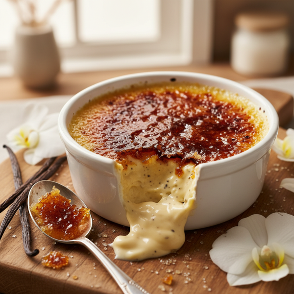 Decadent Vegan Vanilla Crème Brûlée recipe