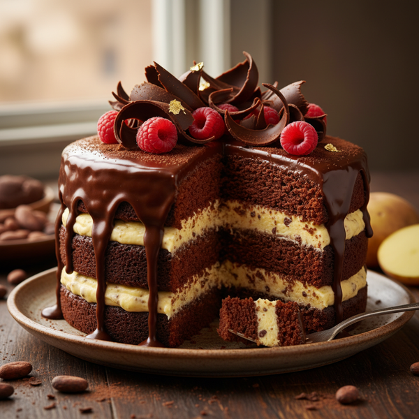 Decadent Velvet Chocolate Potato Cake recipe