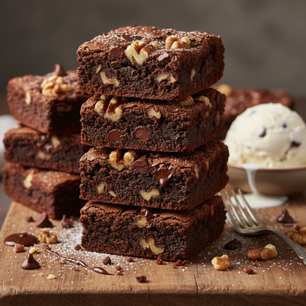 Decadent Walnut Chocolate Brownies recipe