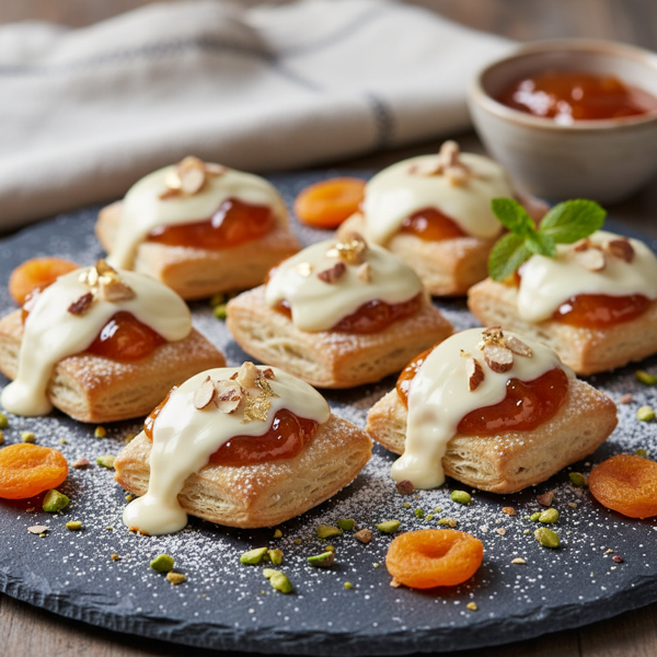 Decadent White Chocolate Apricot Jam Bites recipe