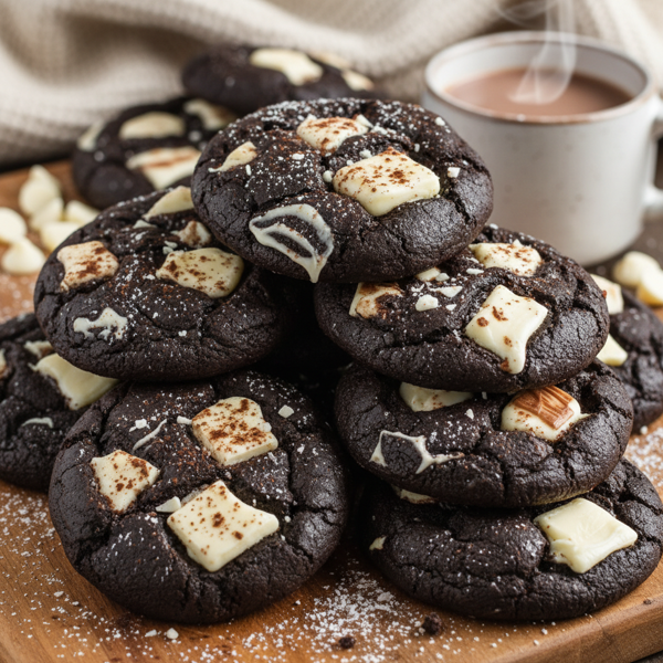 Decadent White Chocolate Cocoa Drop Cookies recipe