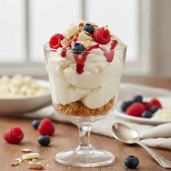 Decadent White Chocolate Mousse Delight recipe