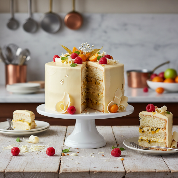 Decadent White Chocolate Paradise Cake recipe