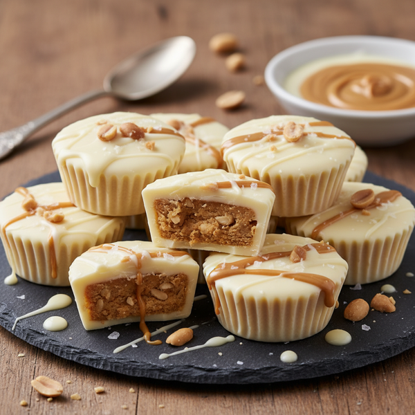 Decadent White Chocolate Peanut Butter Cups recipe