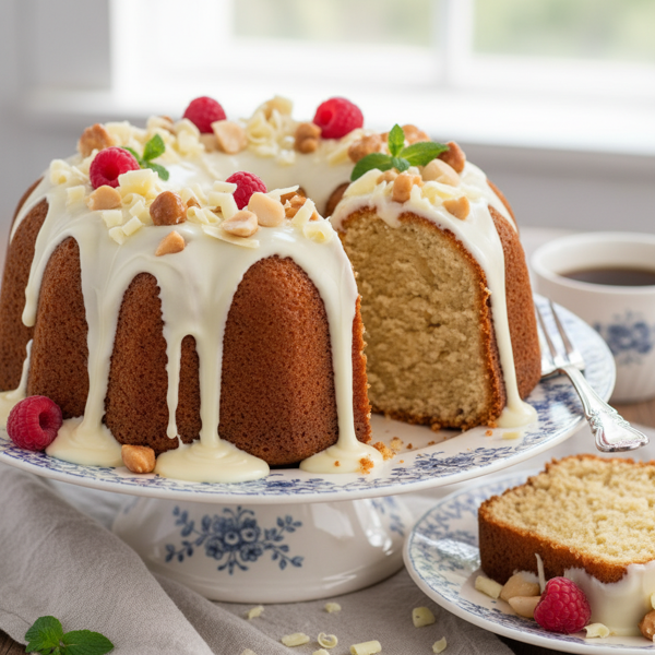 Decadent White Chocolate Pound Cake recipe