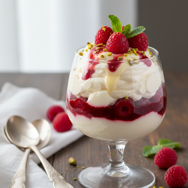 Decadent White Chocolate Raspberry Mousse Delight recipe